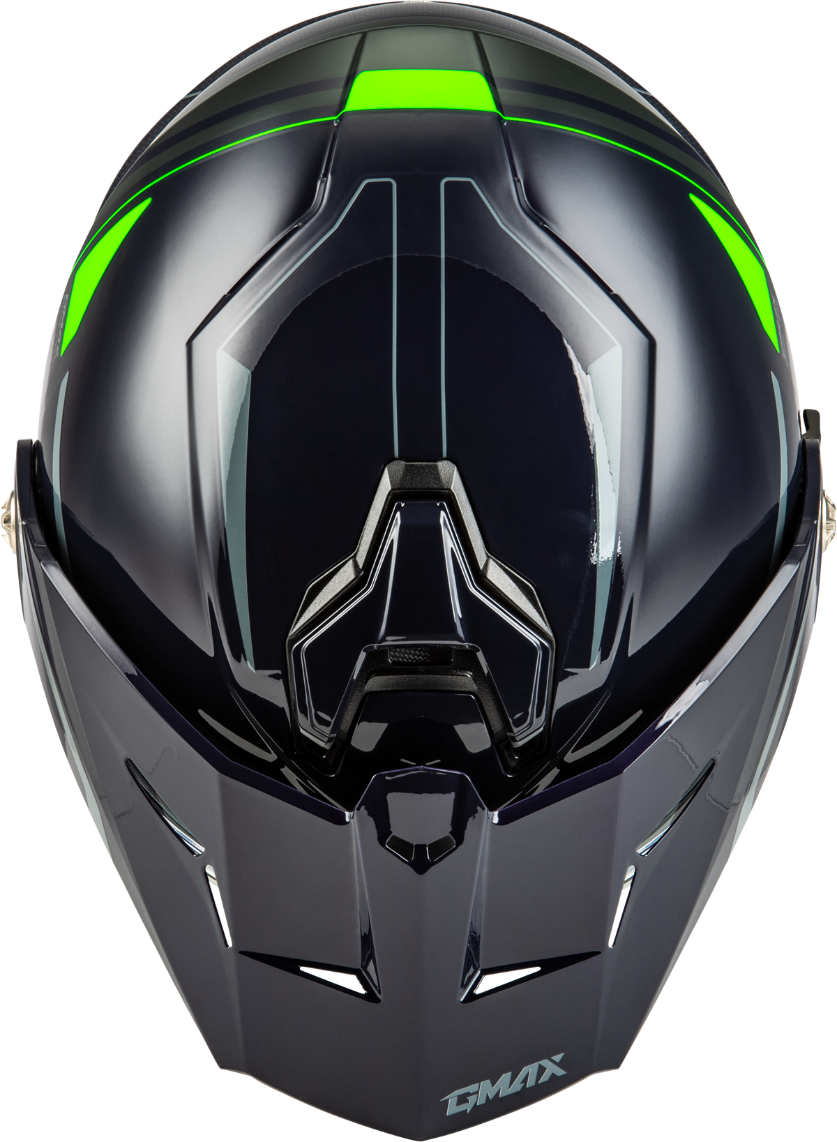 GMAX MD-74S Spectre Modular Helmet w/Electric Shield Grey/Neon Green