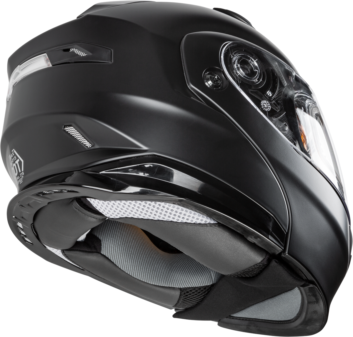 GMAX MD-01S Modular Snow Helmet Solid w/Quick Release Buckle Dual Shield Matte Black