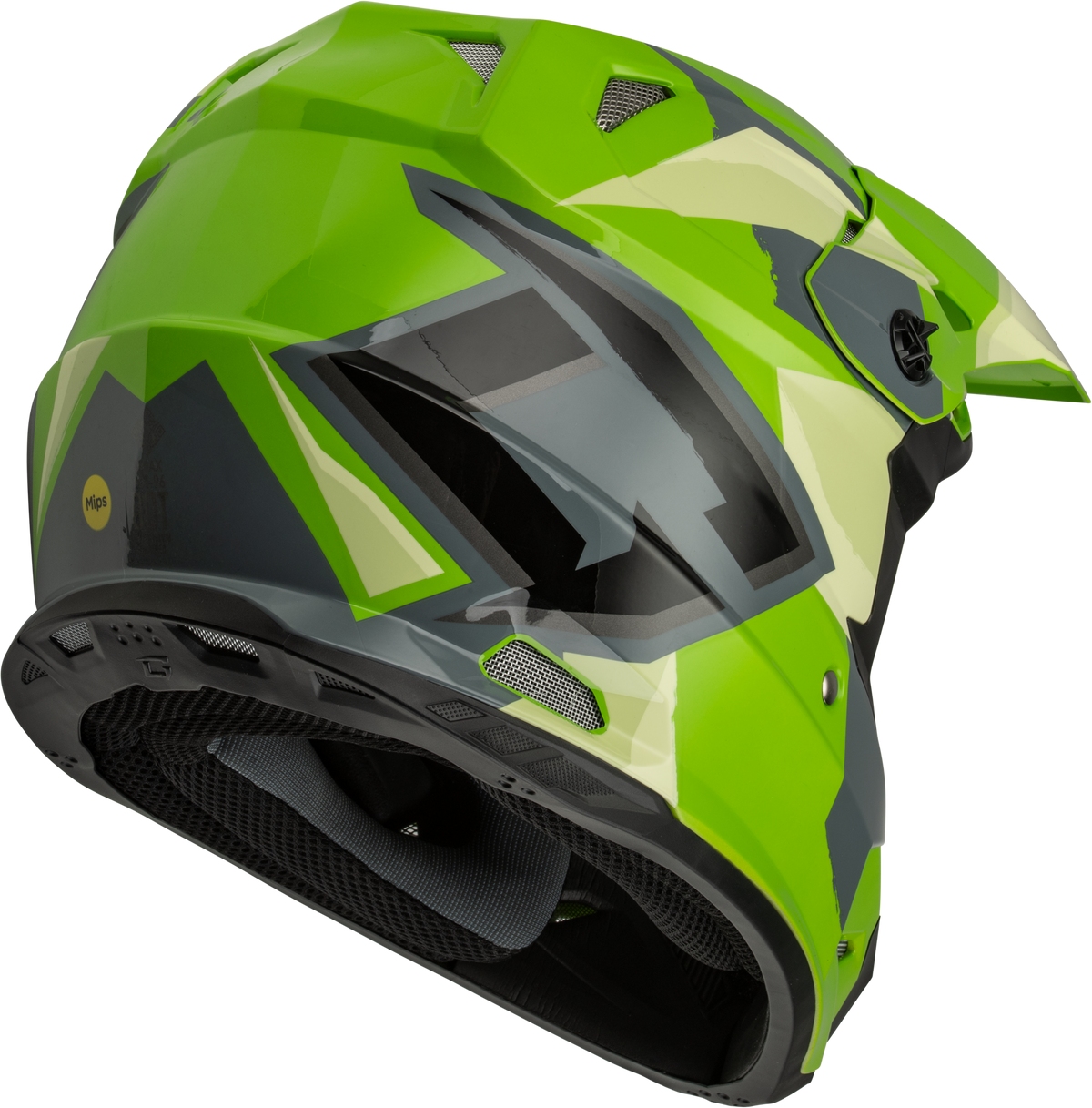 GMAX MX-96S Splinter Helmet Green/Grey/Black