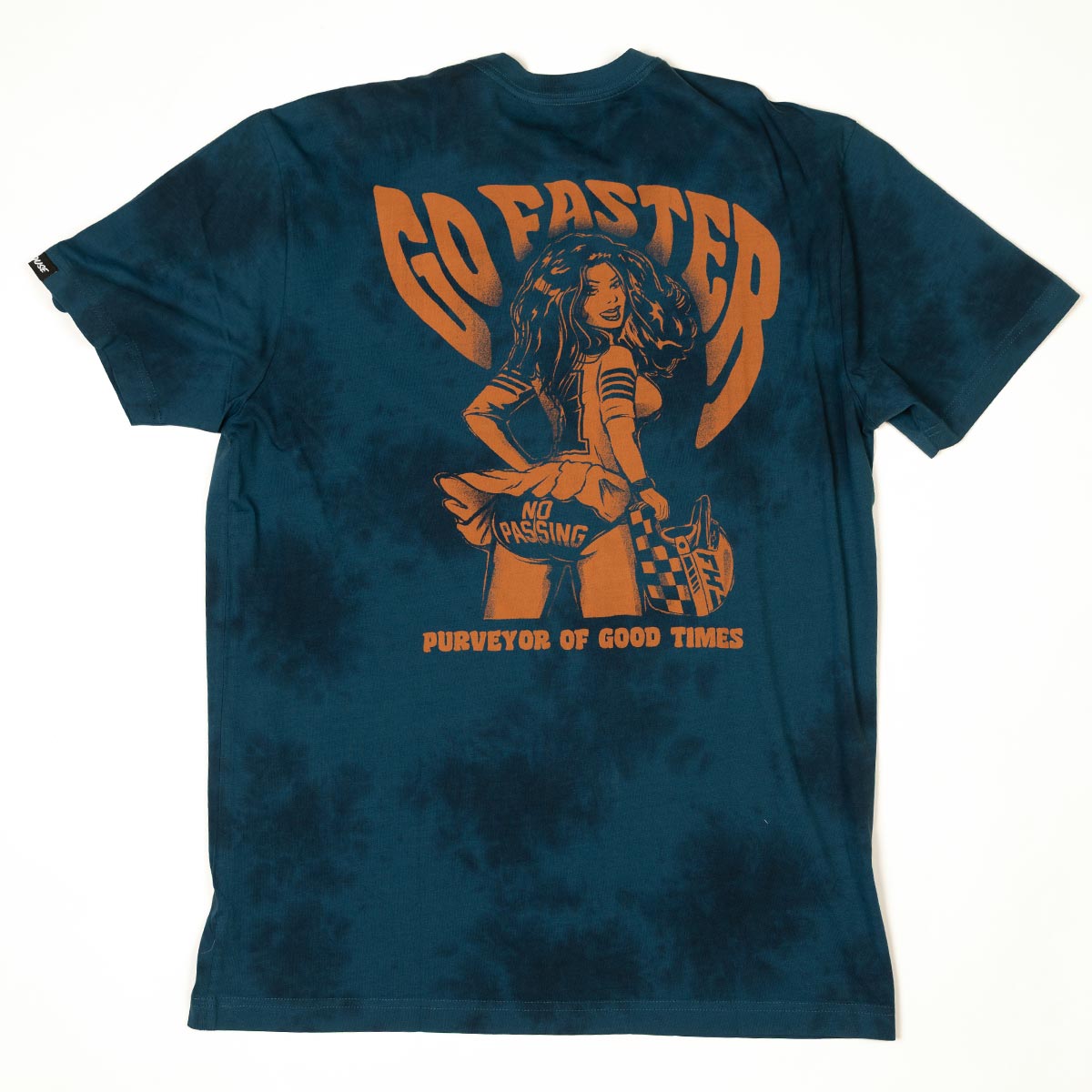 Fasthouse No Pass Tee - Indigo Crystal Wash