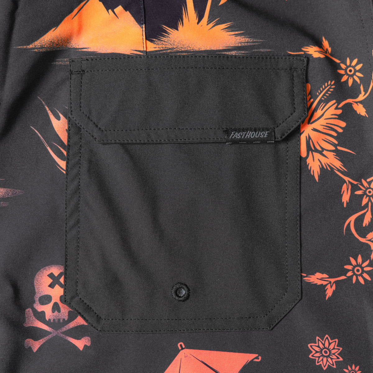Fasthouse  Hideout  Boardshort - Black/Pink