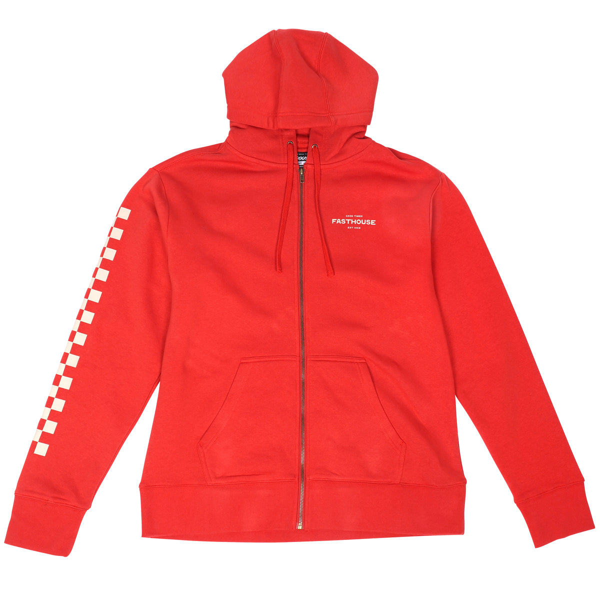 Fasthouse Anchor Hooded Zip Up - Red