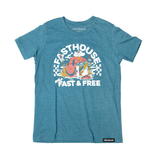 Fasthouse Wild One Tee -  Heather Teal
