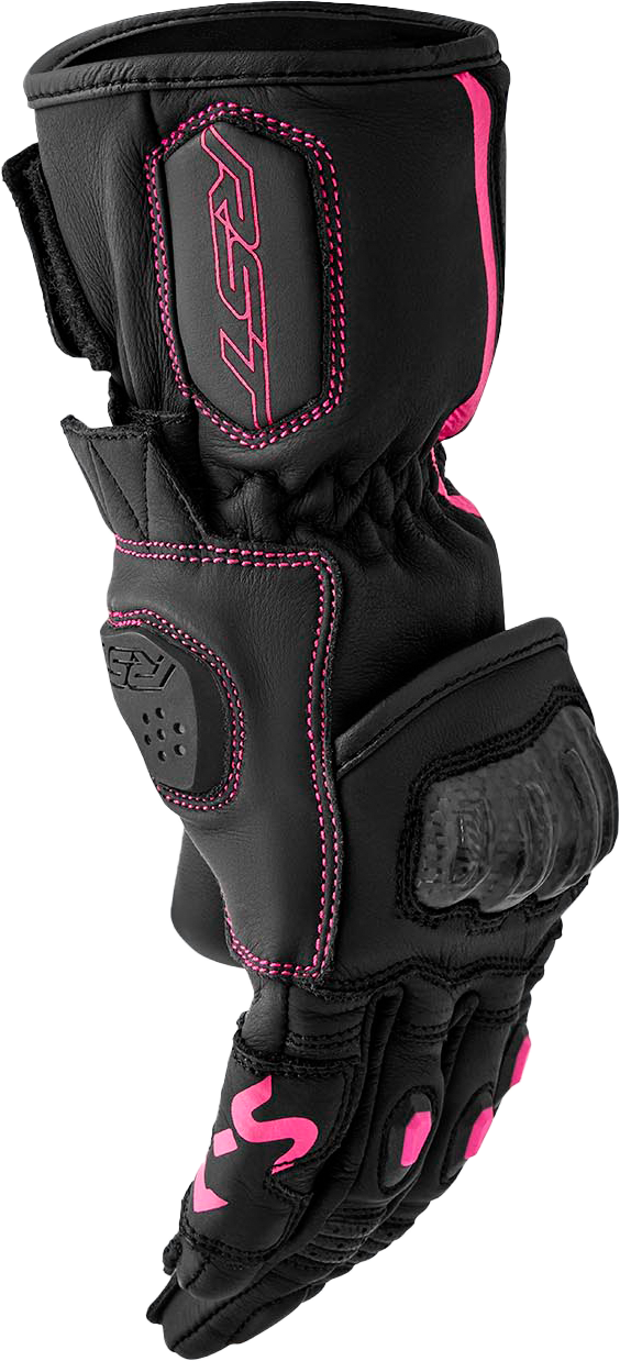 RST Womens S1 D3O Glove - Black/Pink