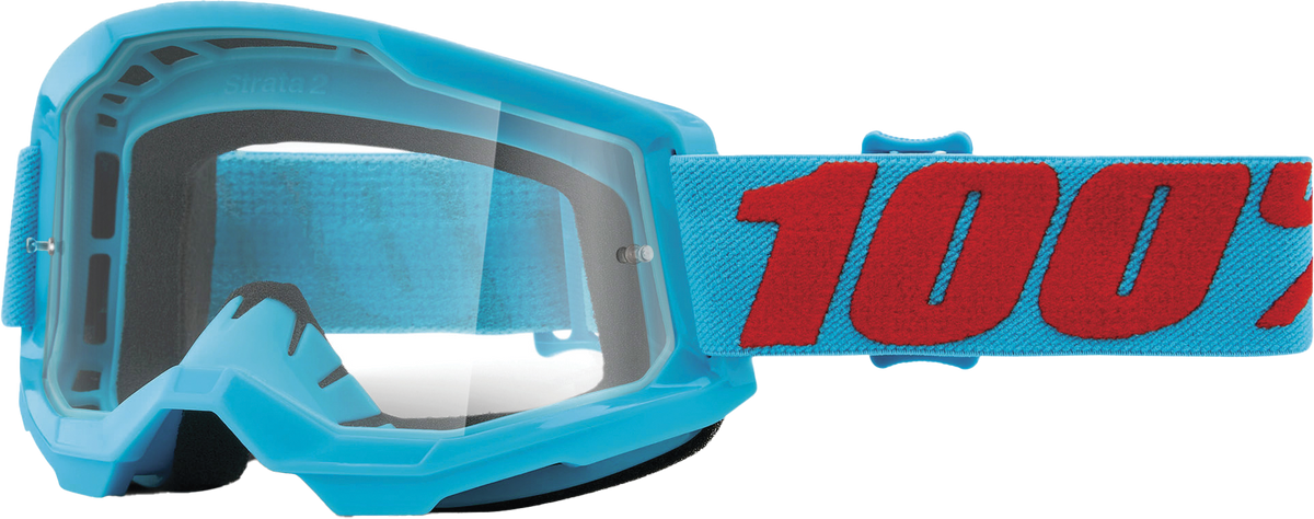 100% Strata 2 Goggles CLOSEOUT Summit / Clear Lens