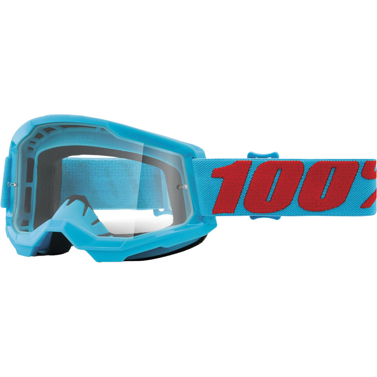 100% Strata 2 Goggles Summit / Clear Lens