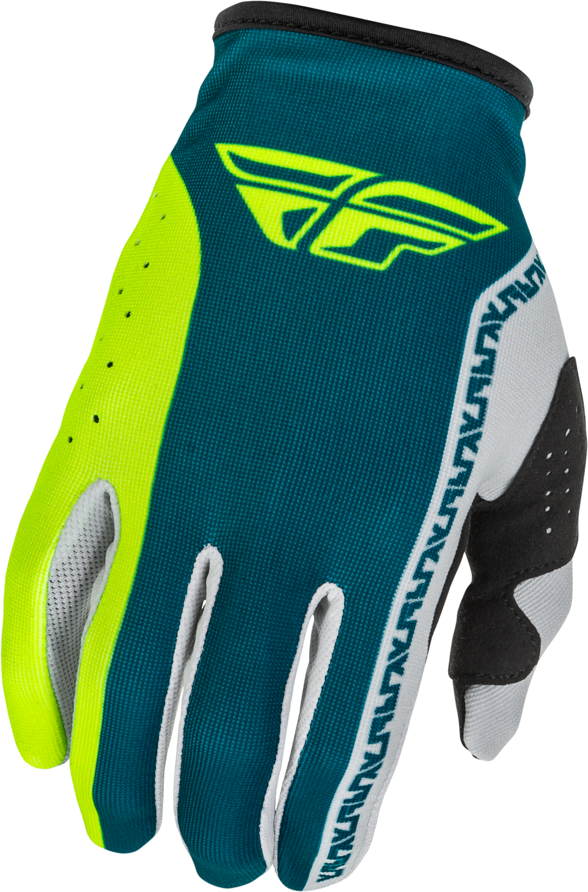Fly Racing Lite Gloves - Grey/Lime/Teal