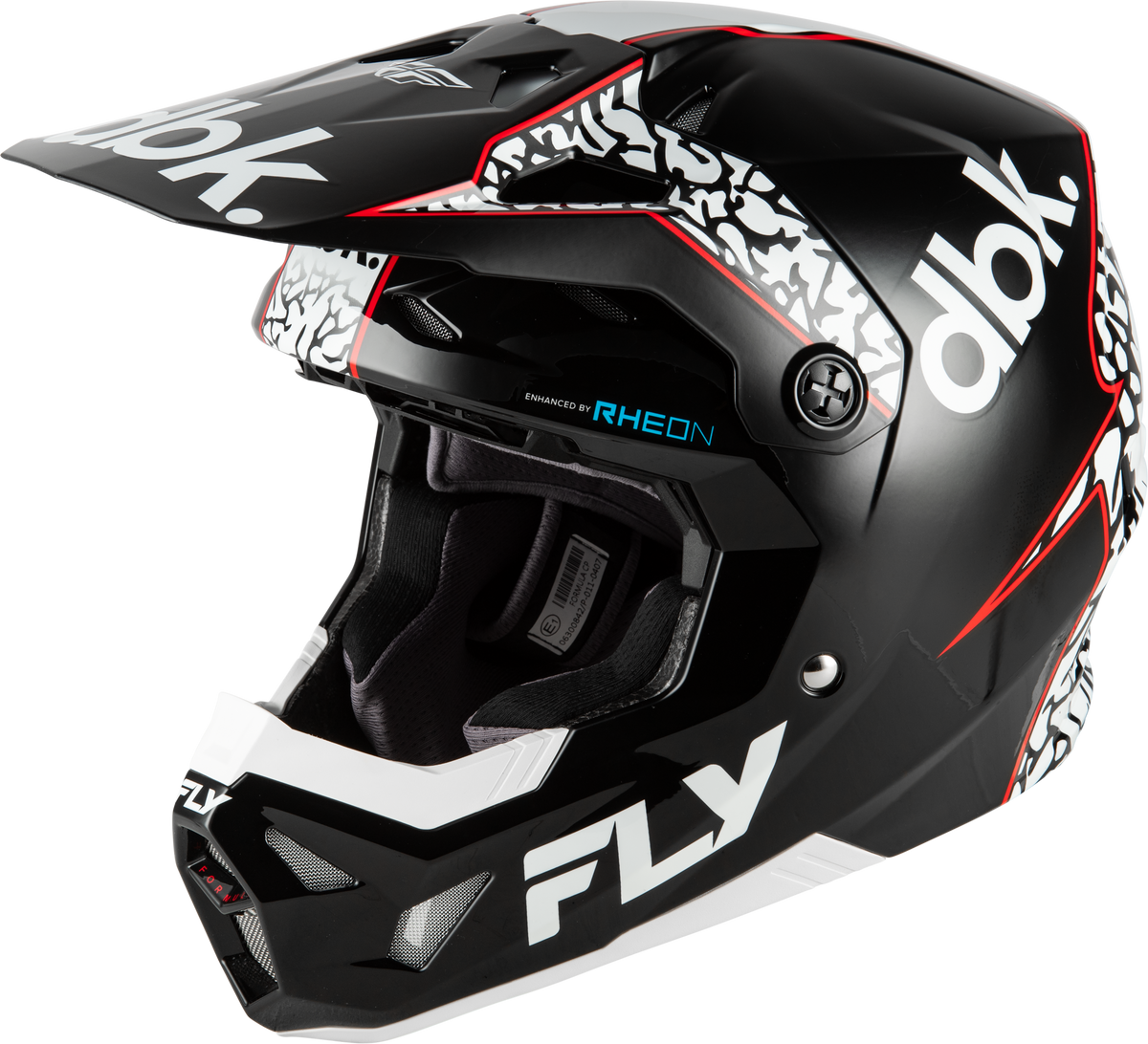 Fly Racing Youth Formula CP DBK Helmet - Black/White/Red