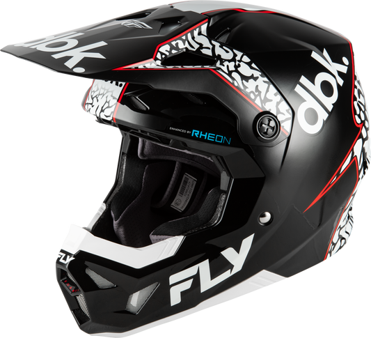 Fly Racing Youth Formula CP DBK Helmet - Black/White/Red