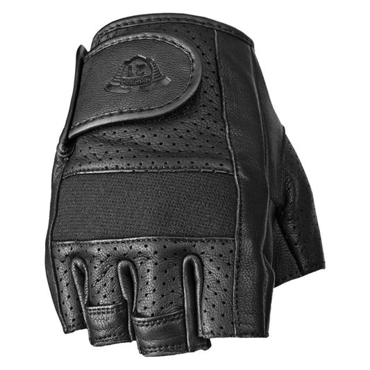 Highway 21 Half Jab Perforated Gloves - Black