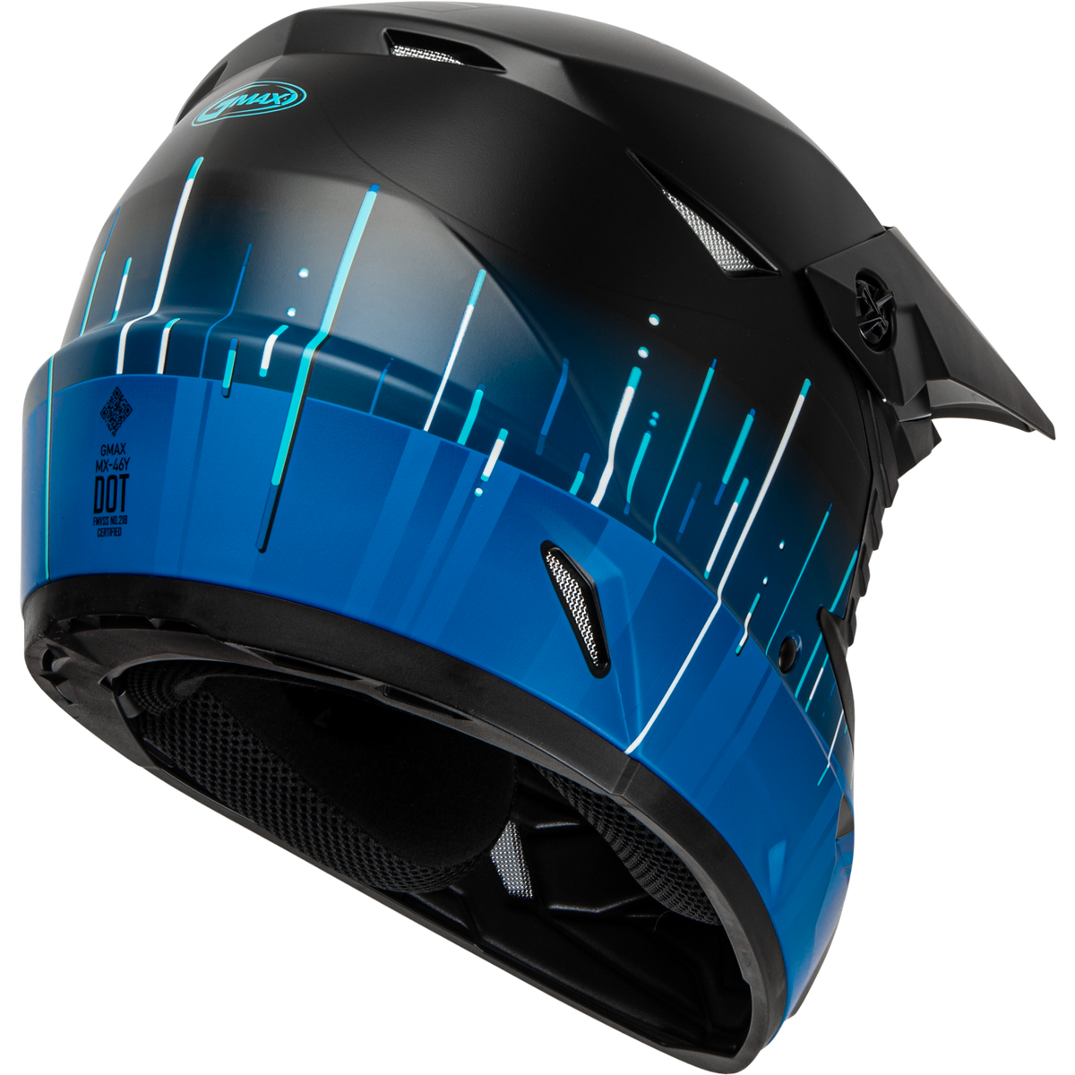 GMAX MX-46 Frequency Helmet Matte Black/Blue