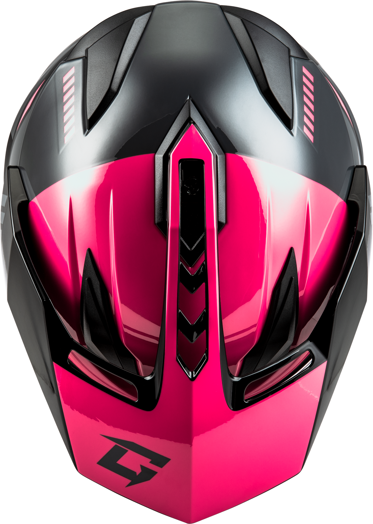 GMAX GM-11S Ronin Helmet W/Electric Shield Black/Grey/Pink