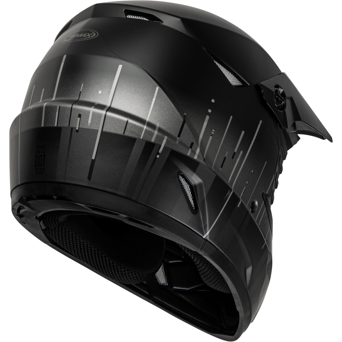 GMAX Youth MX-46 Frequency Helmet Matte Black/Grey
