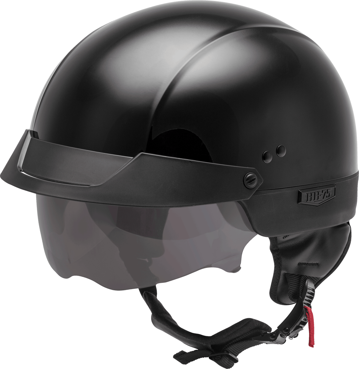 GMAX HH-75 Half Helmet Black