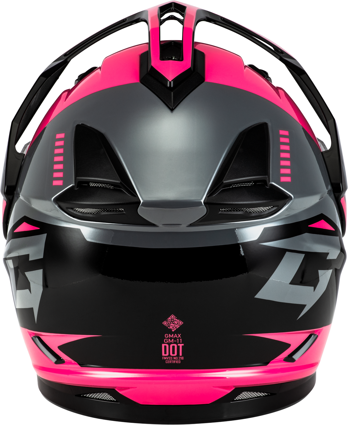 GMAX GM-11S Ronin Helmet W/Electric Shield Black/Grey/Pink
