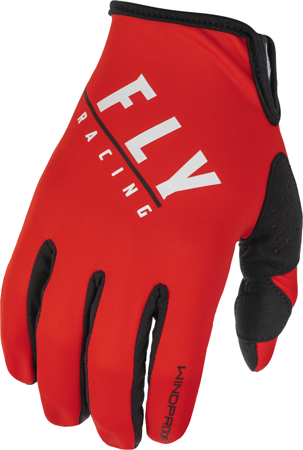 Fly Racing Youth Windproof Lite Gloves - Black/Red