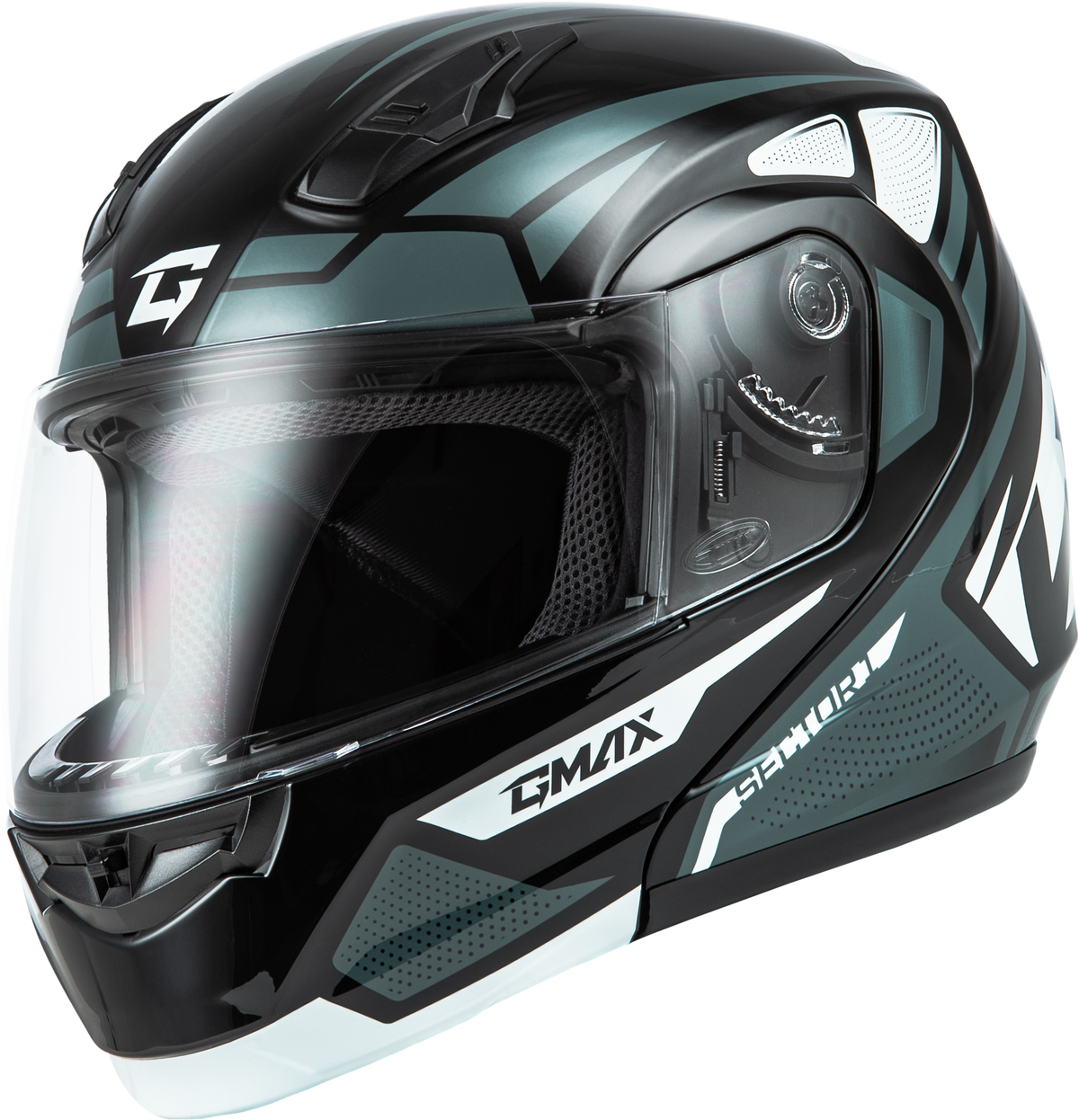 GMAX MD-04 Sector Helmet Black/Silver