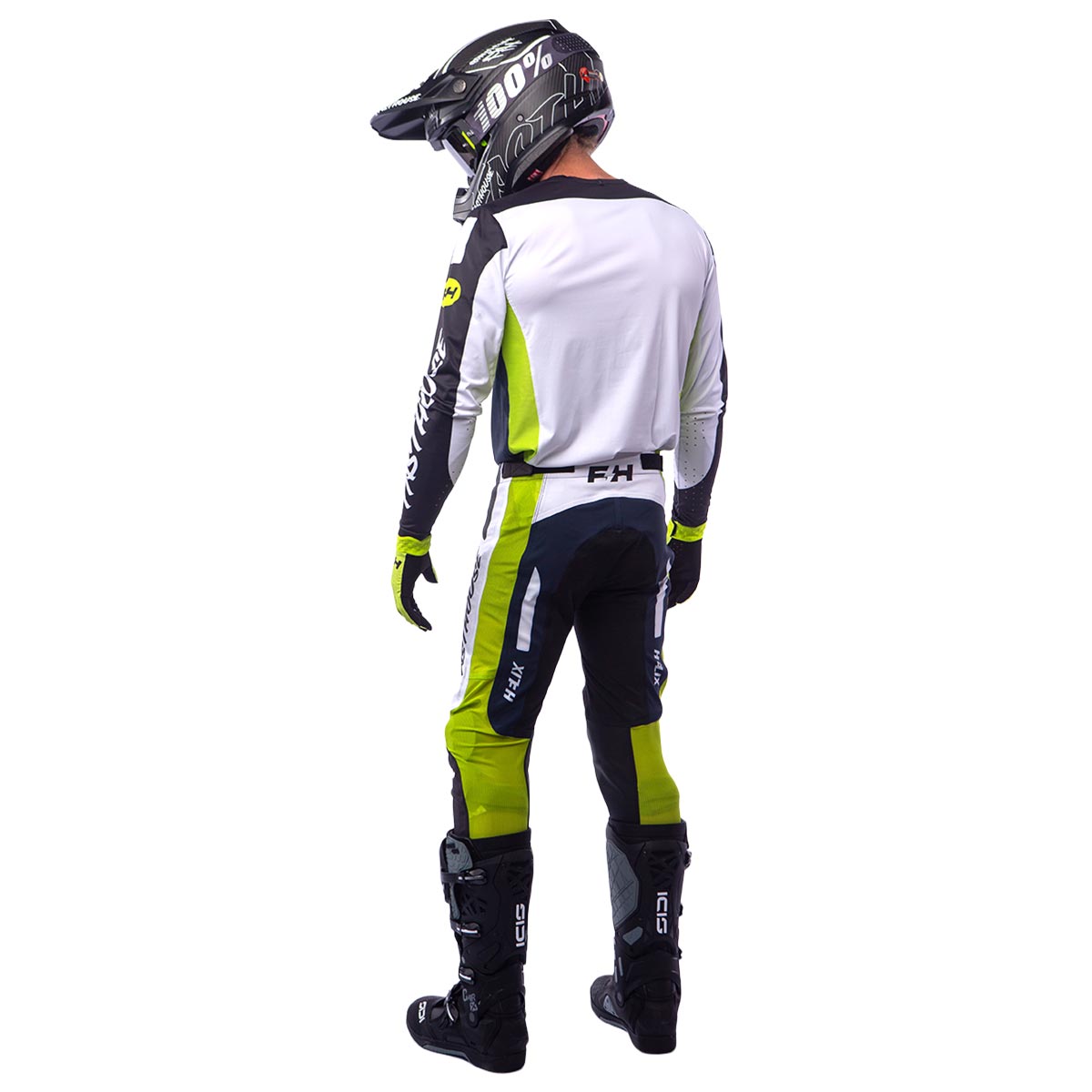 Fasthouse Racing Helix DaytonaMX Gear Set - Black/Flo Green