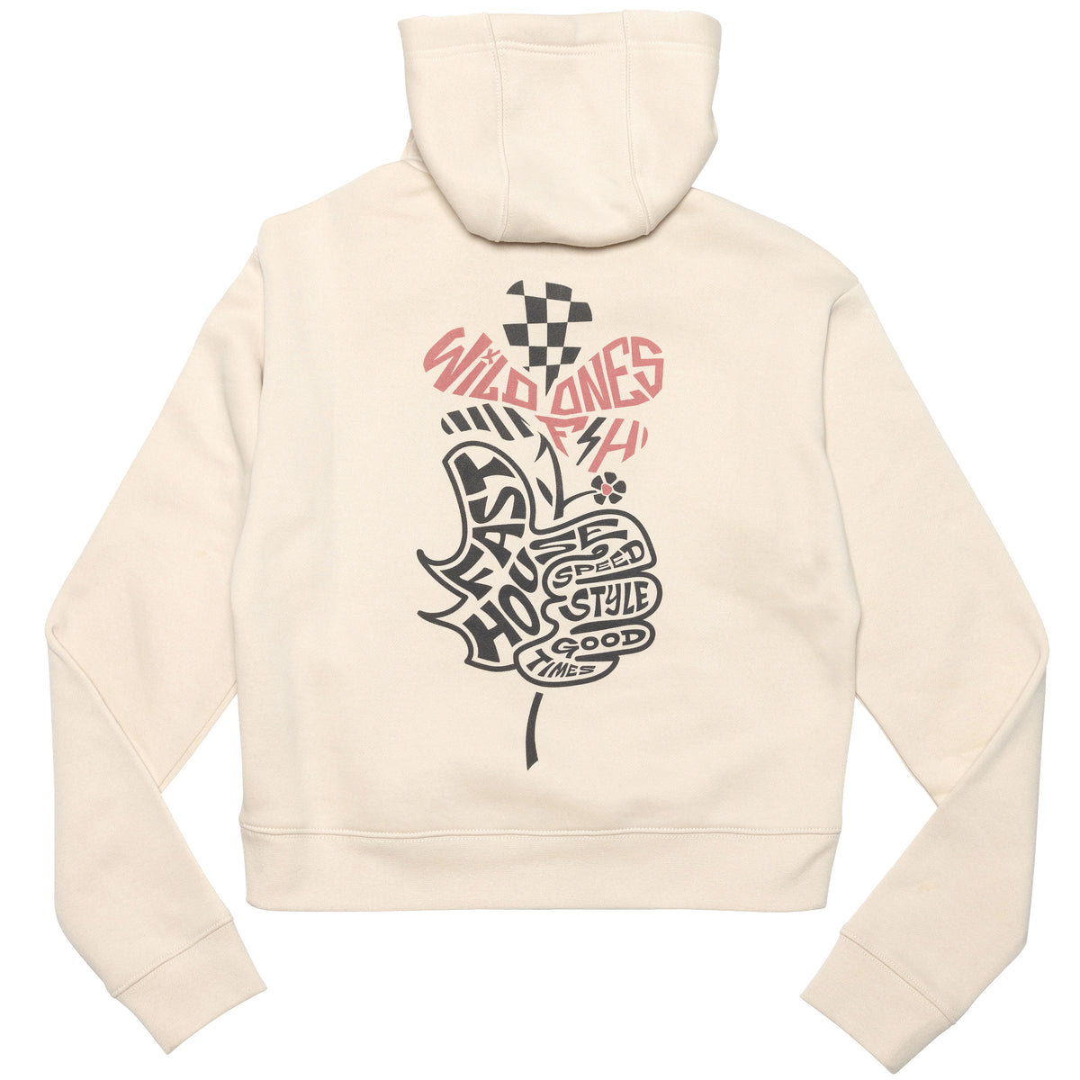 Fasthouse Garden Party  Hooded Zip Up - Chalk