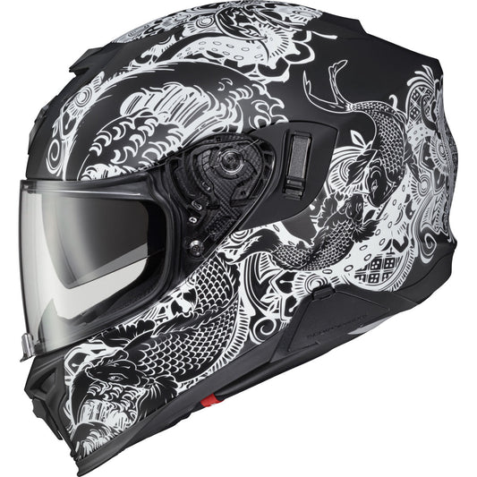 Scorpion EXO-T520 Nama-Sushi Helmet CLOSEOUT - Black/White