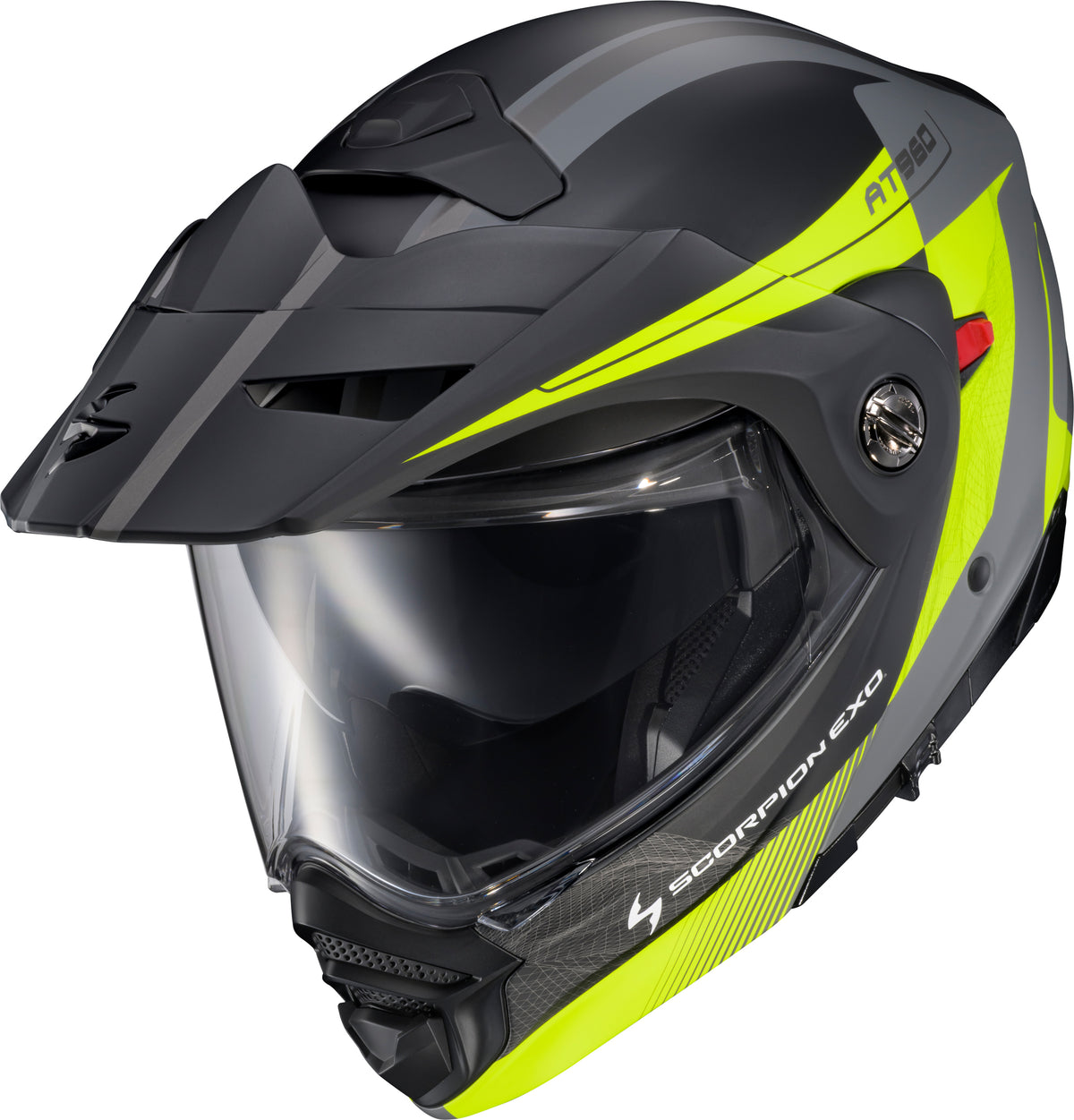 Scorpion EXO-AT960 Modular Topographic 2 Helmet - Hi-Vis/Grey