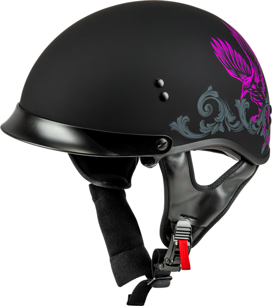 GMAX HH-65 Corvus Helmet Black/Pink/Grey