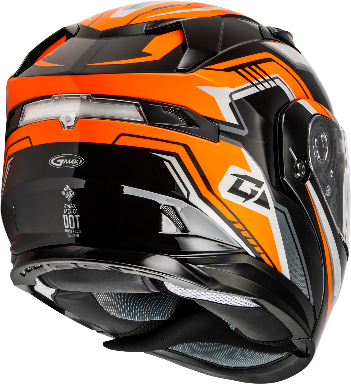 GMAX MD-01S Transistor Snow Helmet Orange/Black