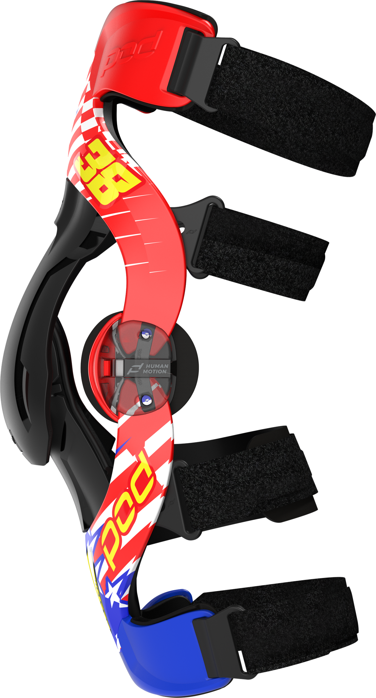 POD K4 V2.0 LE Knee Brace Danger Boy Deegan - Red/White/Blue