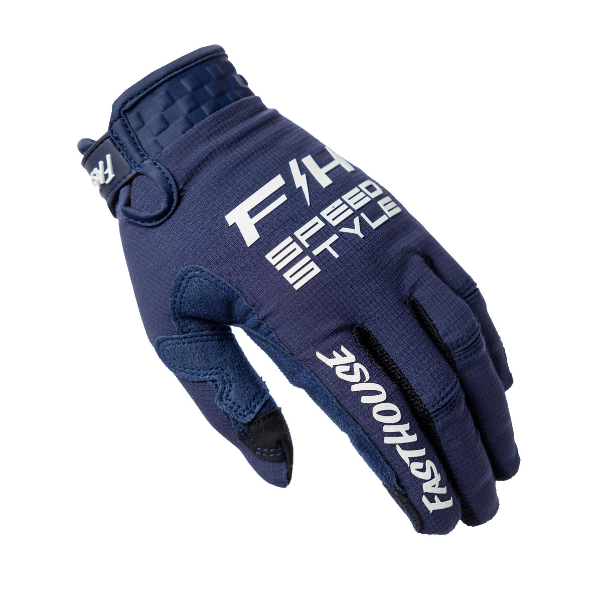 Fasthouse Elrod Ether Glove - Electric Blue/Navy