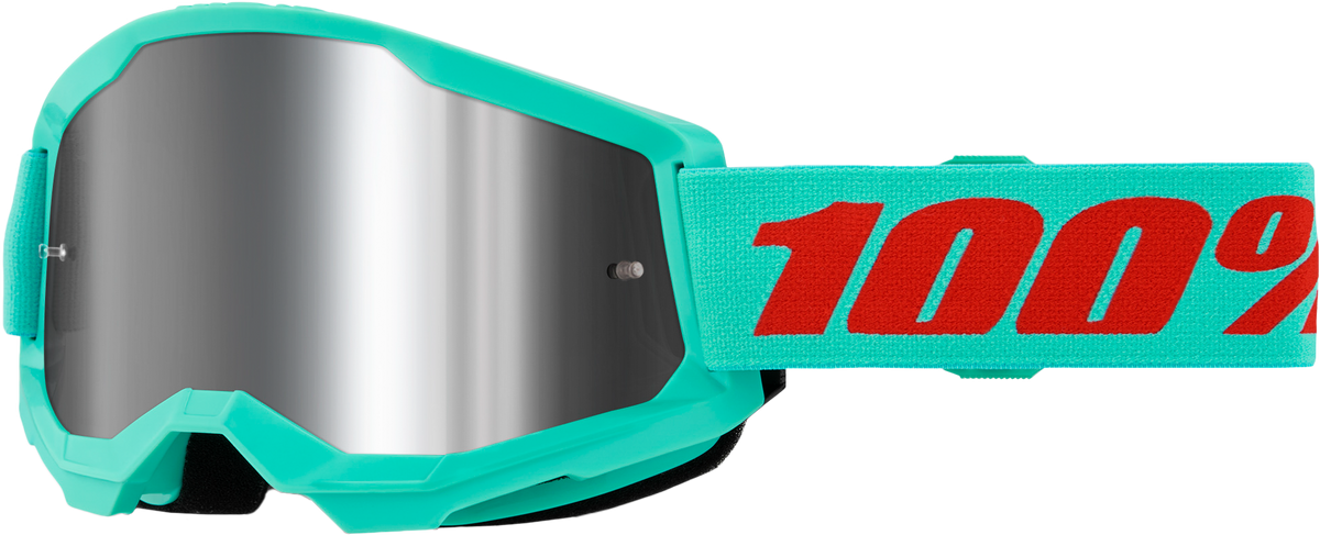 100% Strata 2 Goggles CLOSEOUT Maupiti / Mirror Silver Lens