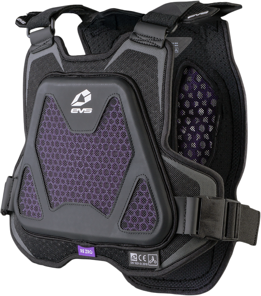 EVS Youth Evo Chest Protector w/ RE ZRO - Black