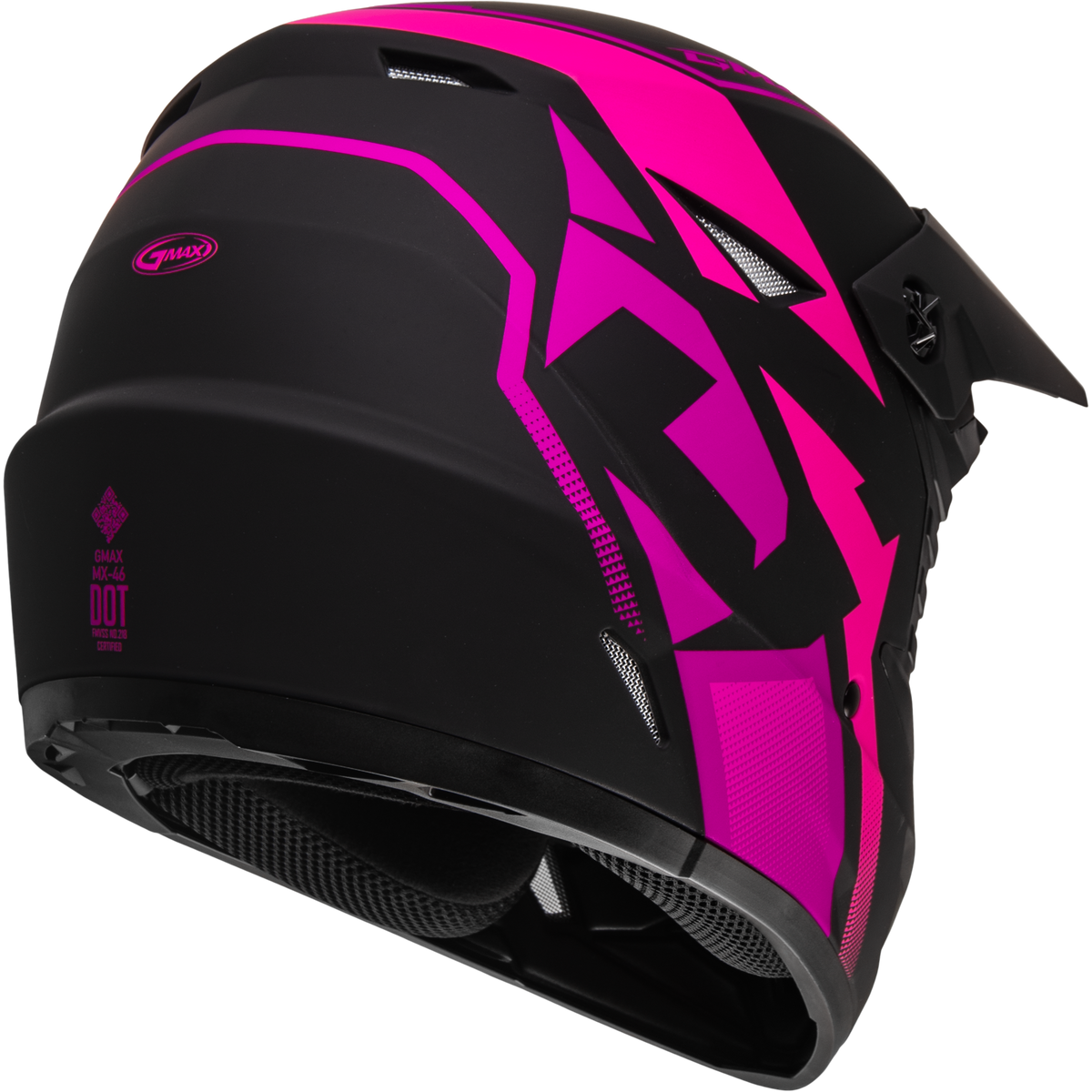 GMAX MX-46 Compound Helmet Matte Black/Pink