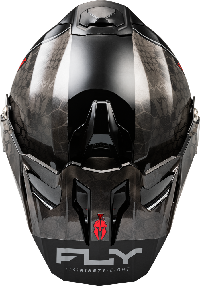 Fly Racing Trekker Cold Weather Conceal Helmet Dual Shield - BLACK/GREY/WHITE 