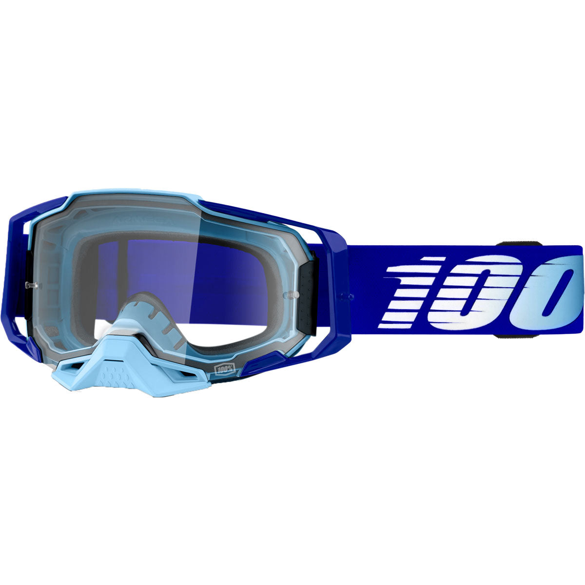 100% Armega Goggles CLOSEOUT Royal / Clear Lens