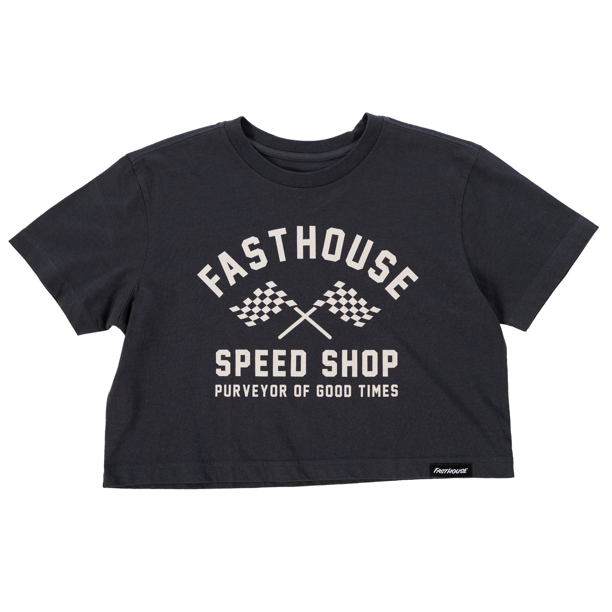 Fasthouse Crossroad Tee Crop - Black