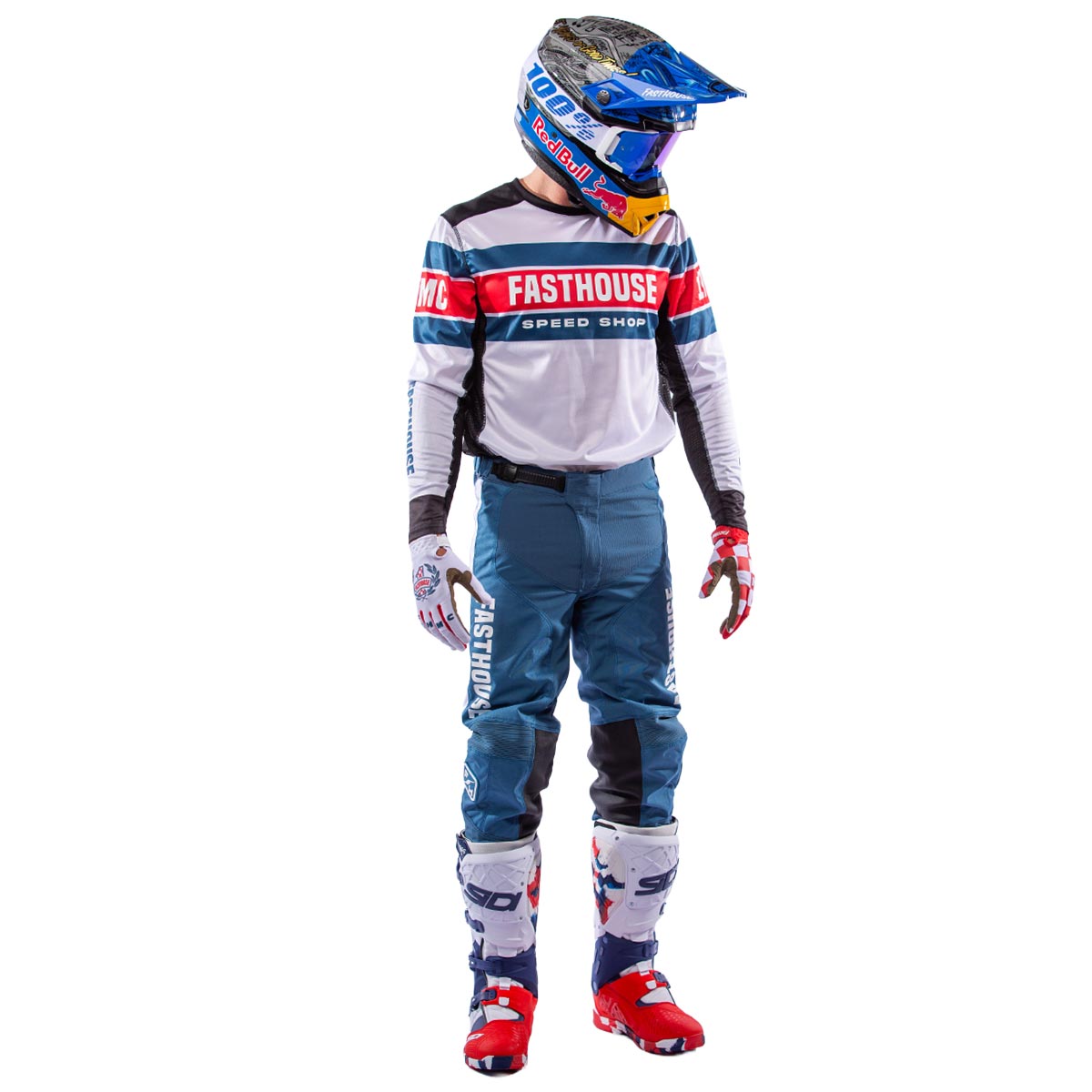 Fasthouse Racing Grind House Anlogue MX Gear Set - Cardinal