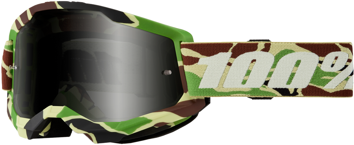 100% Strata 2 Sand Goggles Kombat / Smoke Lens