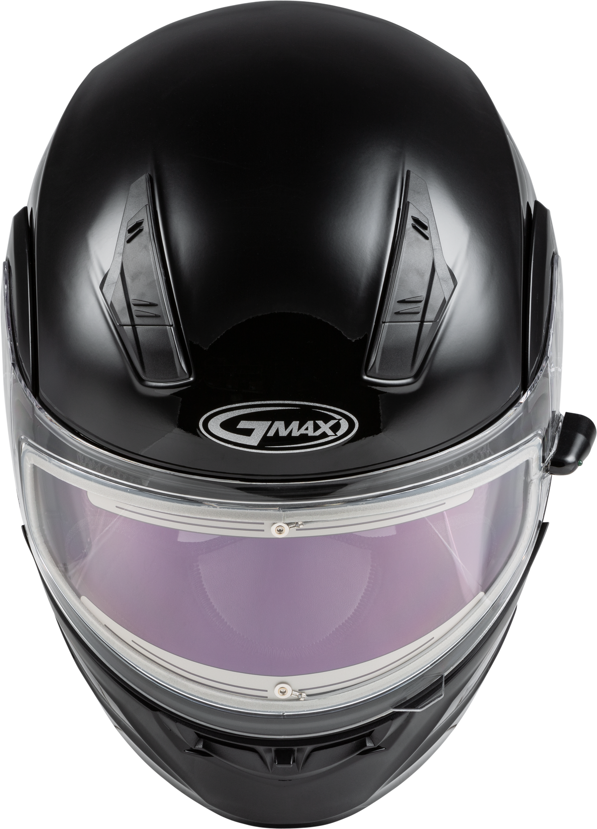 GMAX MD-04S Snow Helmet Solid w/Quick Release Buckle Electric Shield Black