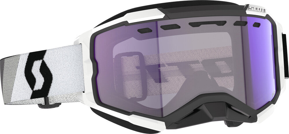 Scott - Goggle Fury Snow Ls Premium Black/White Ls Blue Chrome