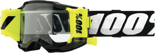 100% Accuri 2 Jr Forecast Goggles CLOSEOUT Black / Clear Lens