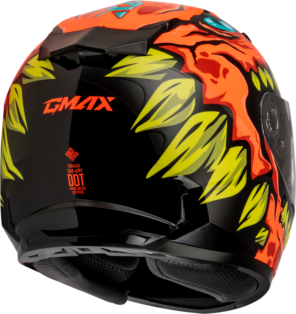 GMAX Youth GM-49Y Drax Snow Helmet Orange