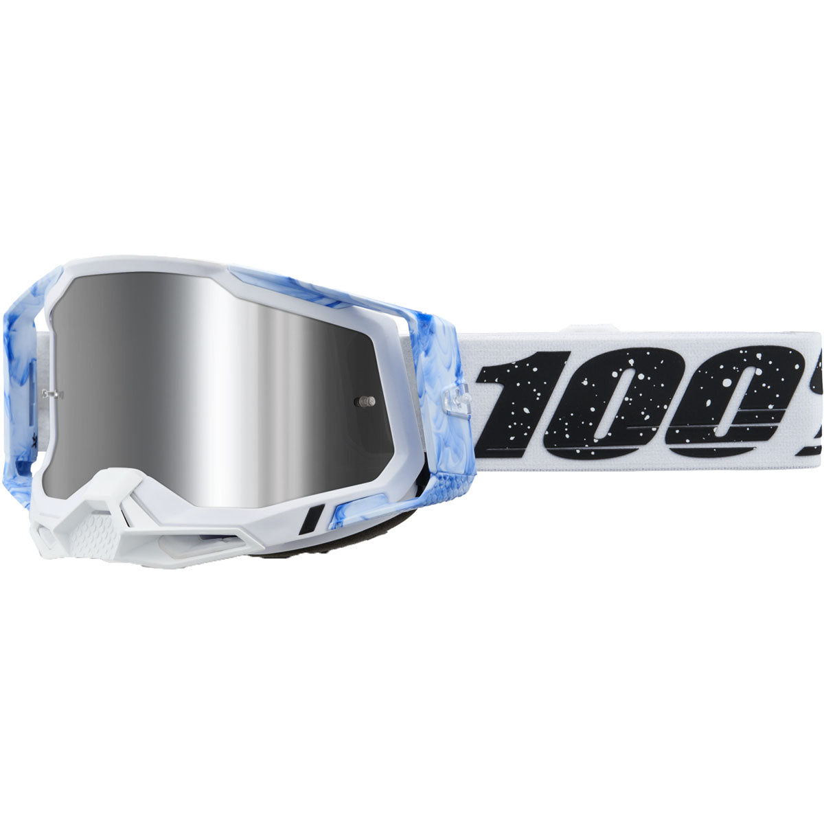 100% Racecraft 2 Goggles CLOSEOUT Mixos / Mirror Silver Flash Lens