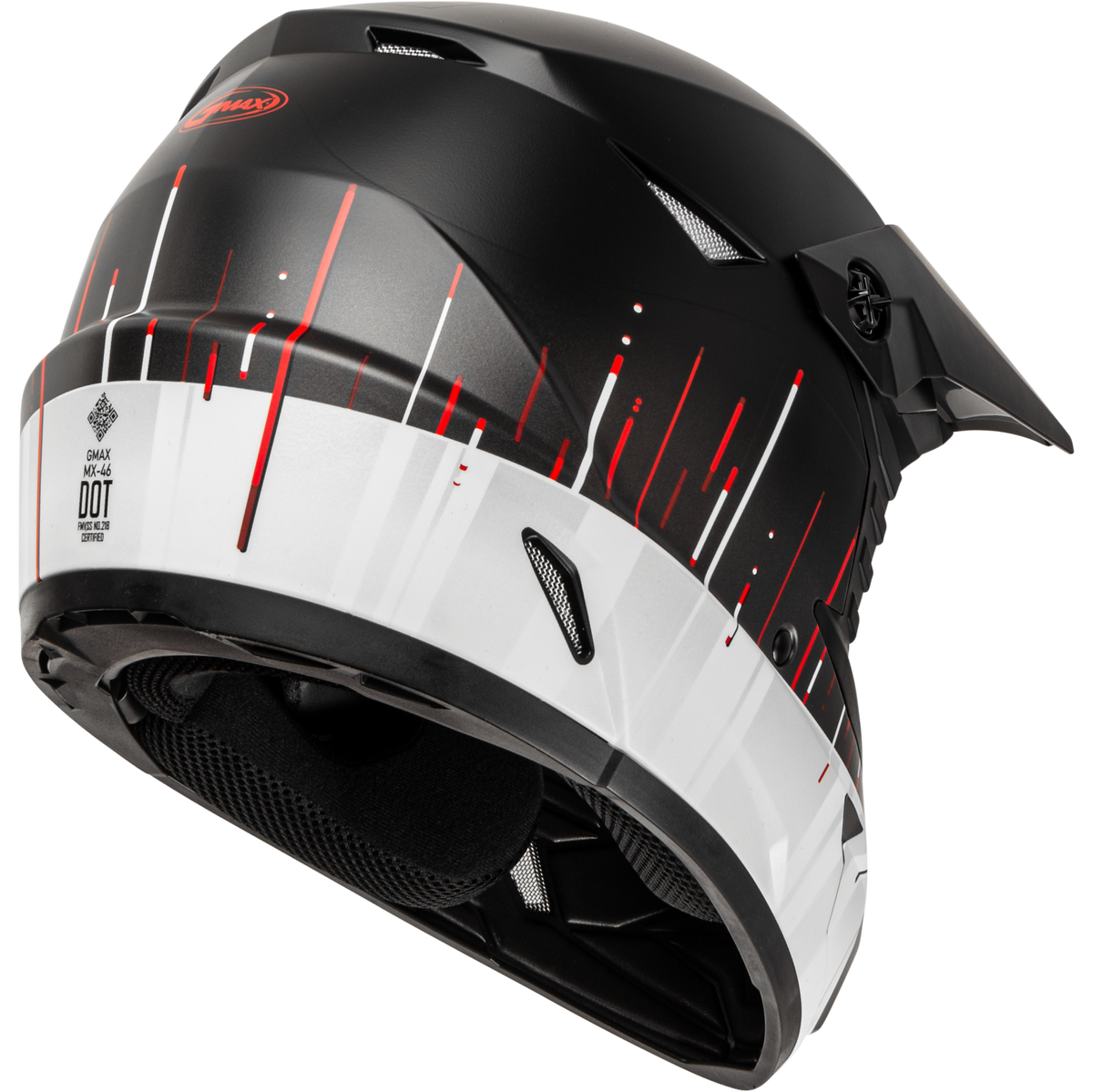 GMAX MX-46 Frequency Helmet Matte Black/White