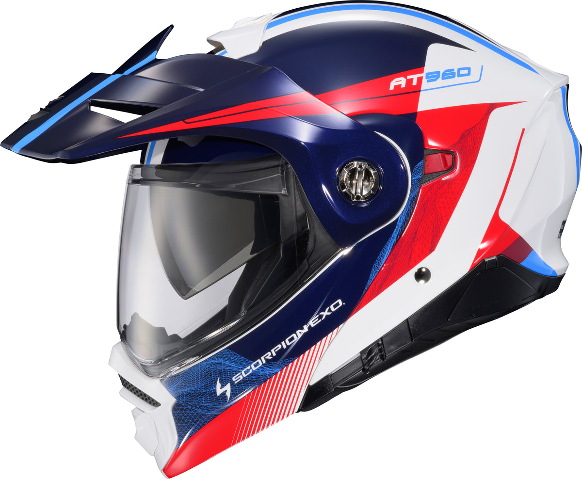 Scorpion EXO-AT960 Modular Topographic 2 Helmet - Red/White/Blue