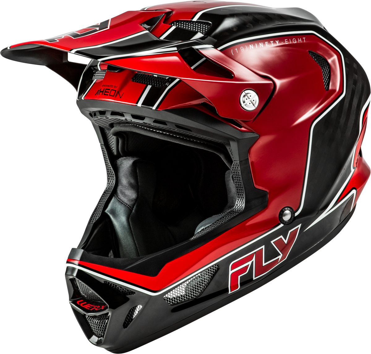 Fly Racing Werx-R Flow Carbon Helmet - Black Carbon/Red