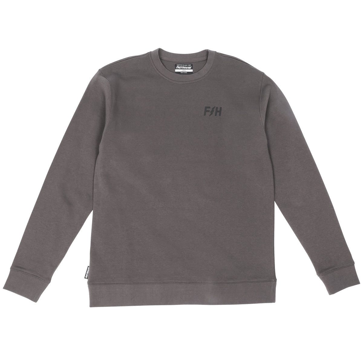 Fasthouse Felix Crewneck Long Sleeve Tee - Black