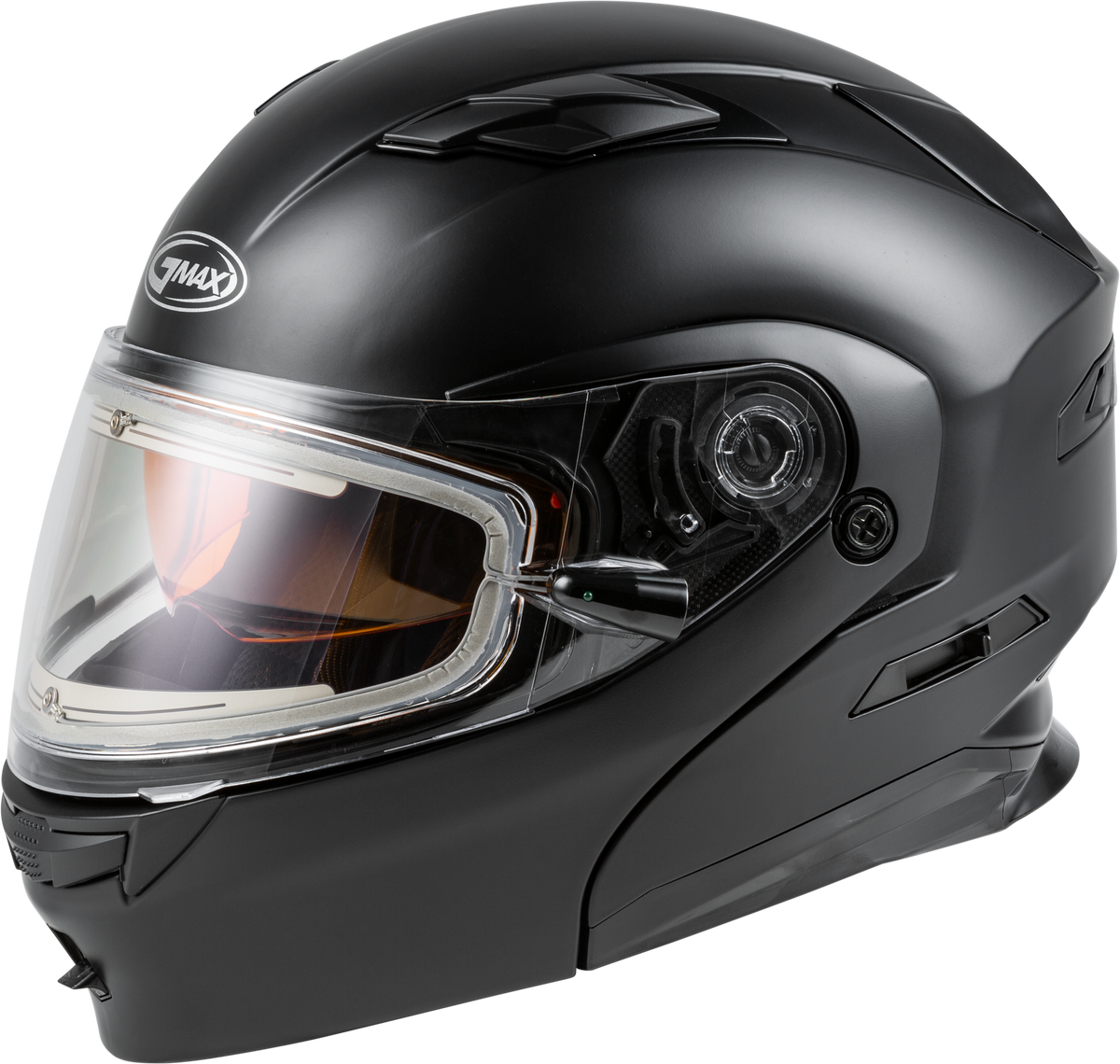 GMAX MD-01S Modular Snow Helmet Solid w/Quick Release Buckle Electric shield Matte Black