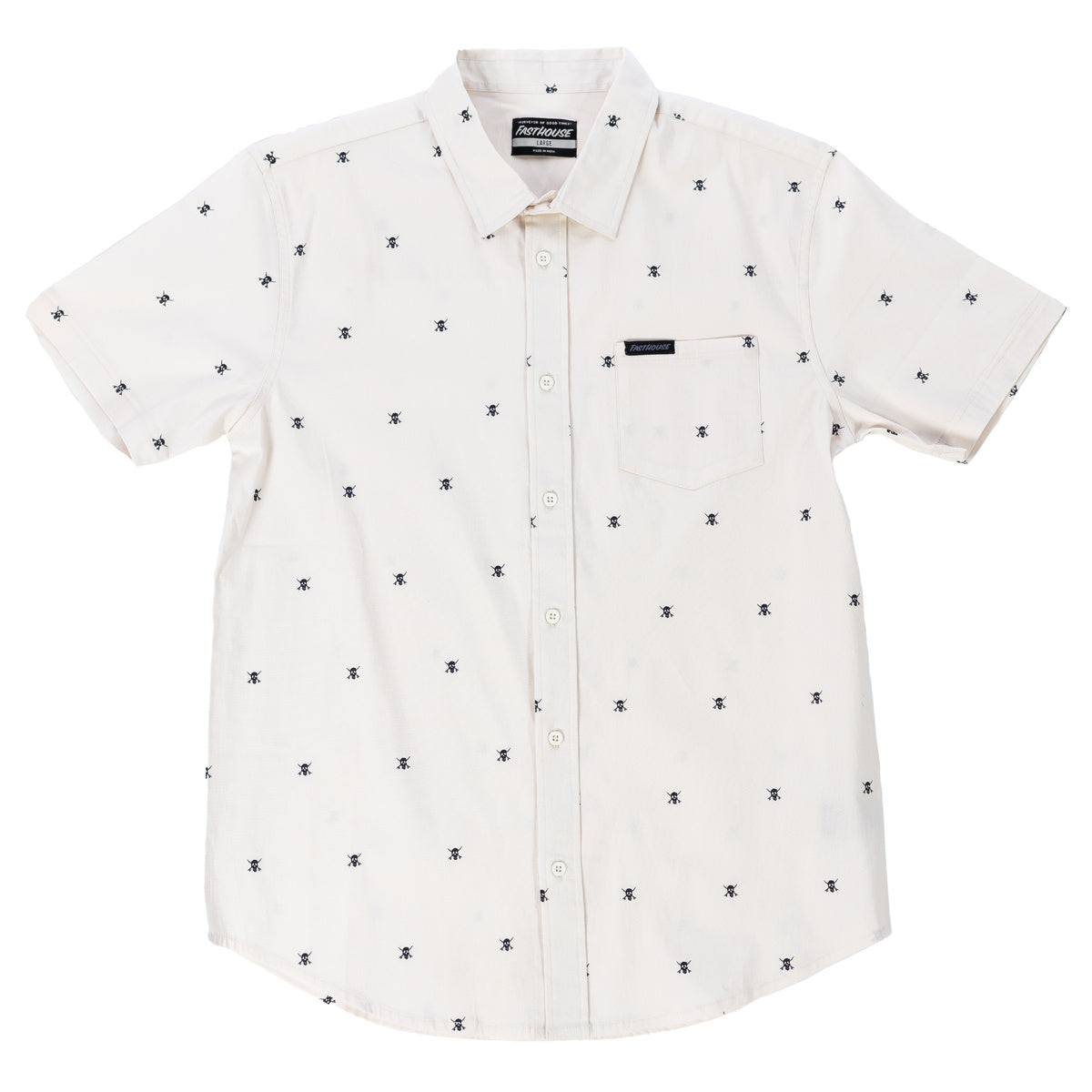 Fasthouse Jasper Button Up Shirt - Vintage White
