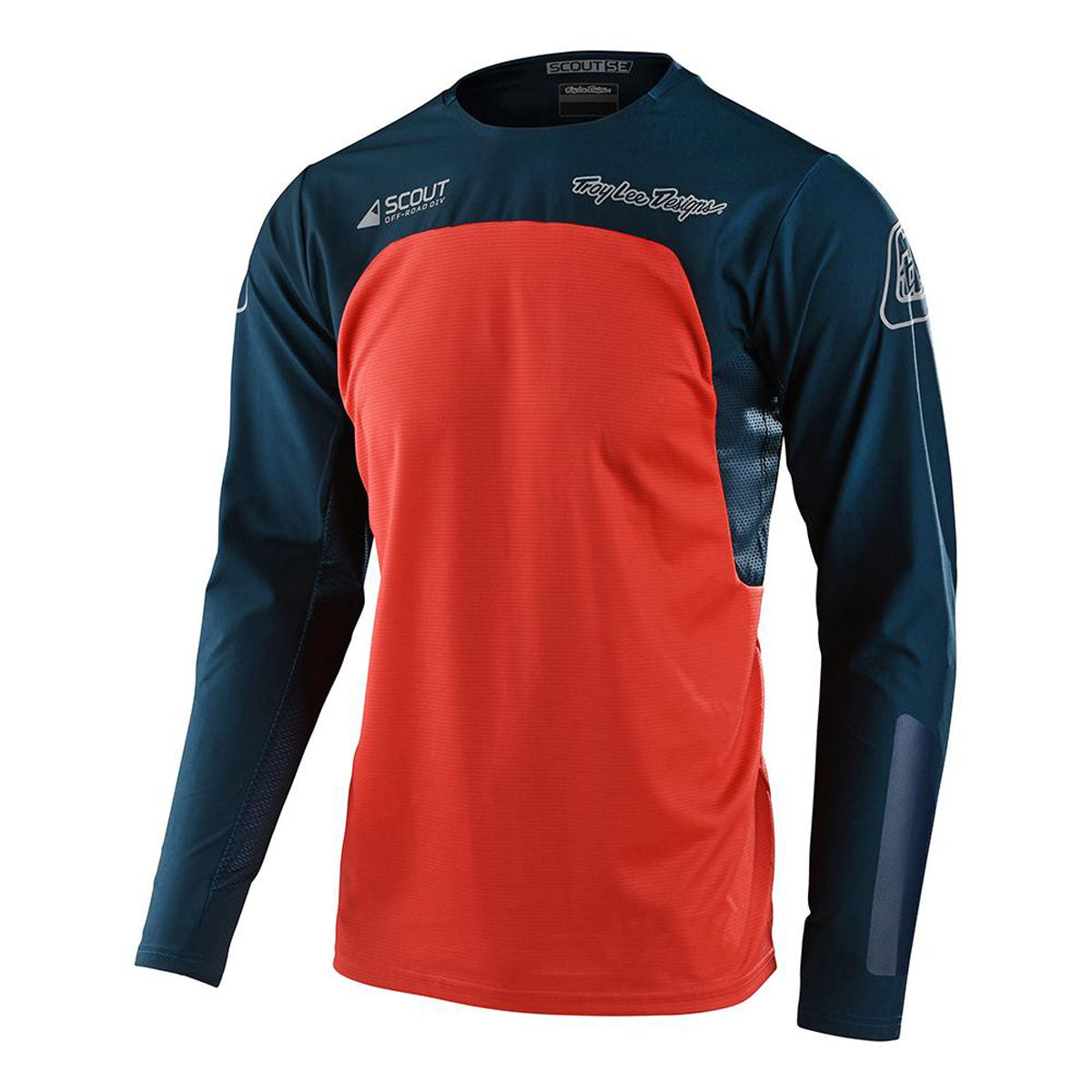 Troy Lee Designs Scout SE Jersey - Systems CLOSEOUT - Marine/Orange