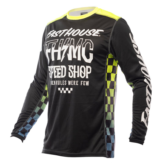 Fasthouse Grindhouse Brut Jersey - Black/Hi-Viz